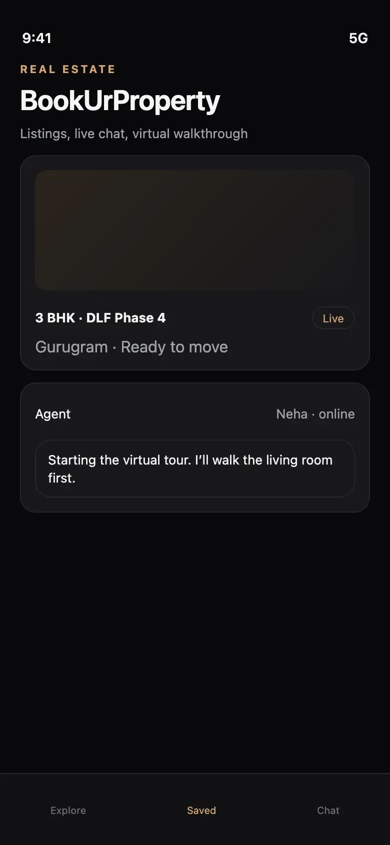 BookUrProperty marketplace and live communication